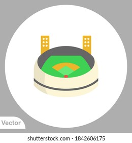 Stadium icon sign vector,Symbol, logo illustration for web and mobile