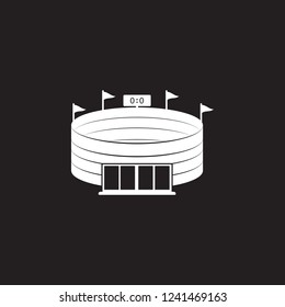 stadium icon. Simple element illustration. stadium symbol design template. Can be used for web and mobile