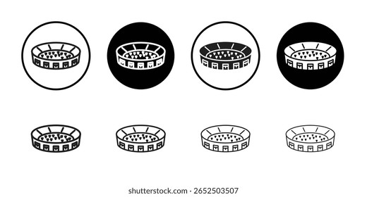 stadium icon simple outline vector sign