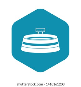 Stadium icon in simple style on a white background vector illustration