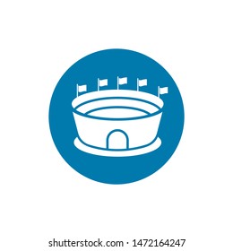 Stadium icon in simple style on a white background vector illustration