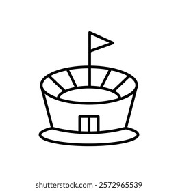 stadium icon simple vector symbol