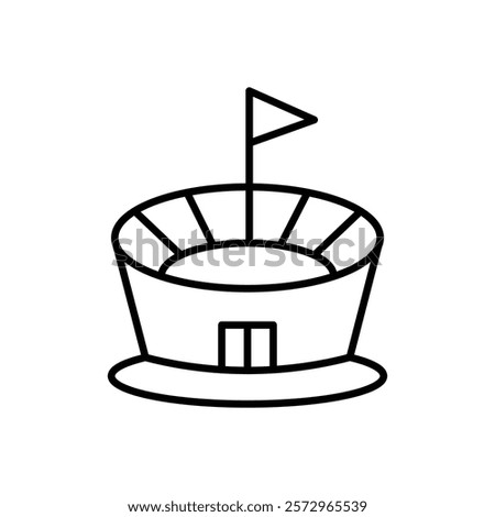 stadium icon simple vector symbol