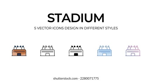 Stadium icon. Suitable for Web Page, Mobile App, UI, UX and GUI design.