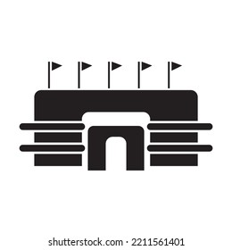 stadium icon vector design template
