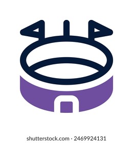 stadium icon. vector dual tone icon for your website, mobile, presentation, and logo design.