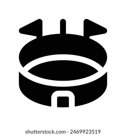 stadium icon. vector glyph icon for your website, mobile, presentation, and logo design.