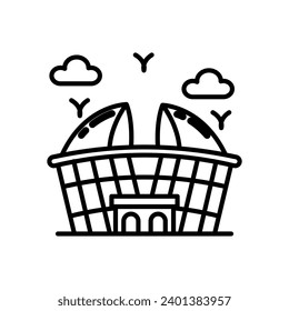 Stadium icon in vector. Illustration