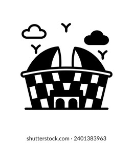 Stadium icon in vector. Illustration