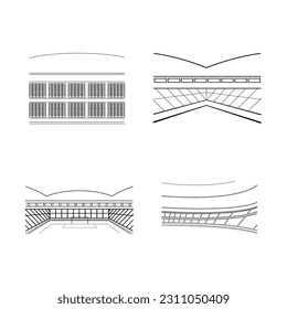 stadium icon vector illustration design