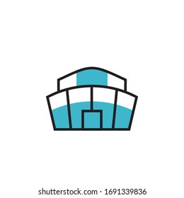 stadium icon vector illustration. stadium icon modern style design