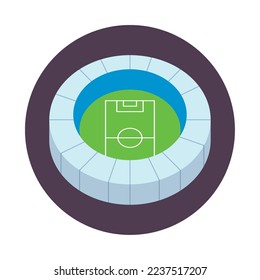 stadium icon vector image with white background