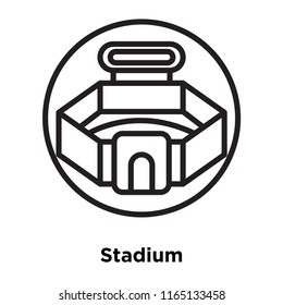 Stadium icon vector isolated on white background, Stadium transparent sign , linear sport symbols