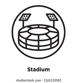 Stadium icon vector isolated on white background, Stadium transparent sign , linear sport symbols
