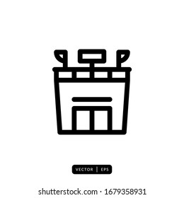 Stadium Icon Vector - Sign or Symbol