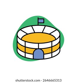 Stadium Icon vector stock illustration