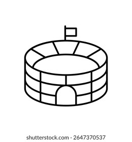 Stadium Icon vector stock illustration