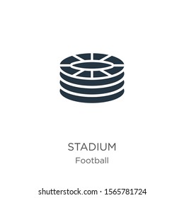 Stadium icon vector. Trendy flat stadium icon from football collection isolated on white background. Vector illustration can be used for web and mobile graphic design, logo, eps10