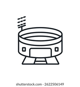 stadium icons isolated on White Background. Flat style design