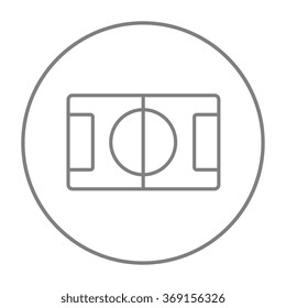 Stadium layout line icon.