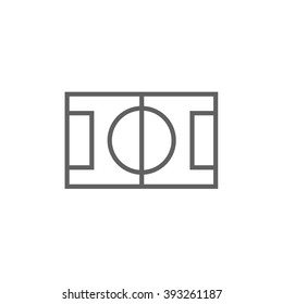 Stadium layout line icon.