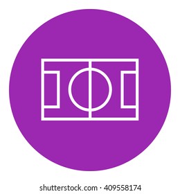 Ícone da linha de layout do estádio.