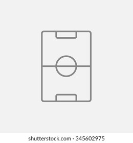Stadium layout line icon for web, mobile and infographics. Vector dark grey icon isolated on light grey background.