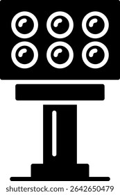 Stadium Light Creative New Icons Design Vector Design