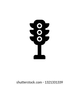 Stadium Light Icon Vector Illustration in Glyph Style for Any Purpose