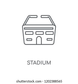 Stadium linear icon. Stadium concept stroke symbol design. Thin graphic elements vector illustration, outline pattern on a white background, eps 10.