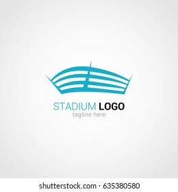 Stadium Logo Design Template. Vector Illustration