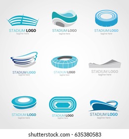 Stadium Logo Design Template. Vector Illustration