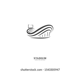 Stadium Logo. Elegant Stadium Logo Construction