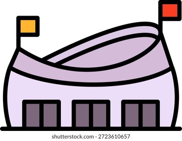 Estadio Nuevo Vector de diseño de iconos creativos