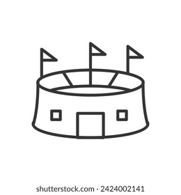 stadium outline icon pixel perfect for website or mobile app