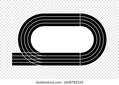 Stadium running track. Vector illustration