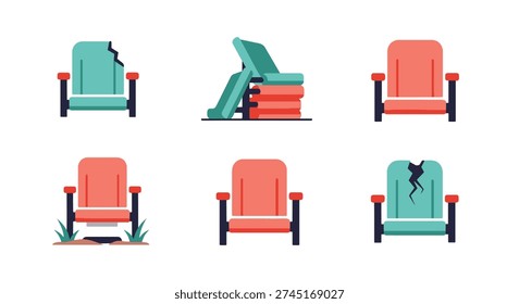 Stadium Seat Relic clean creative tone vector