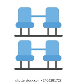 Stadium Seating Vector Flat Icon For Personal And Commercial Use.
