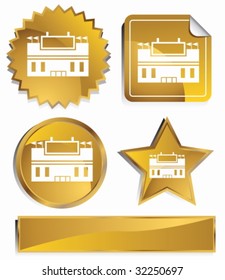 stadium set gold
