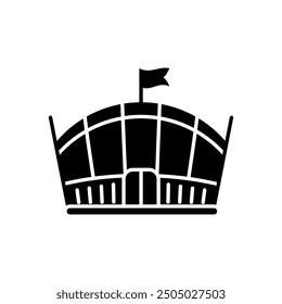Stadium sign icon, isolated on white background. Vector illustration can be used for web, mobile,etc.