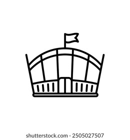 Stadium sign icon, isolated on white background. Vector illustration can be used for web, mobile,etc.