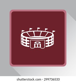 Stadium sign icon, vector illustration. Flat design style