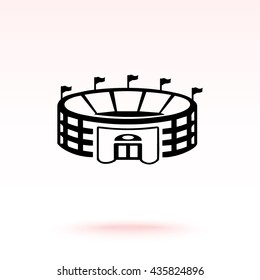 Stadium sign icon, vector illustration. Flat design style