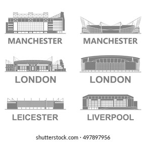 Stadium sign icon, vector illustration.