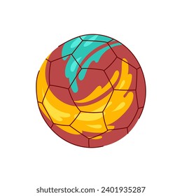 stadium soccer ball cartoon. field team, hexagon match, foot simple stadium soccer ball sign. isolated symbol vector illustration