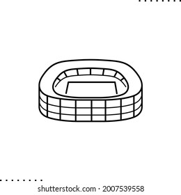 Stadium Sports Arena Tiers Seats Spectators Stock Vector (Royalty Free ...