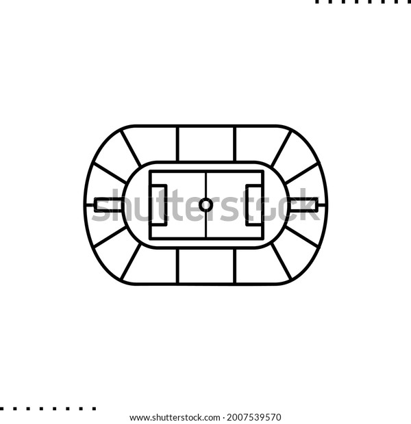 Stadium Sports Arena Tiers Seats Spectators Stock Vector (Royalty Free ...