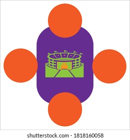 stadium symbol vector design illustration