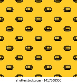 Stadium top view pattern seamless vector repeat geometric yellow for any design