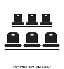 stadium tribune icon vector illustration 